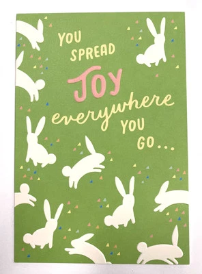 Hallmark Easter Card Exp Delivery You Spread Joy Everywhere You Go - Image 1 of 3