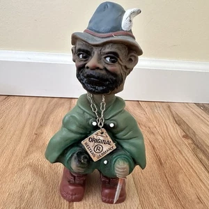 Vintage Western Germany Heico-ähnlicher Wackelkopf Spielzeug Figur Räuber Bandit 6" - Bild 1 von 8