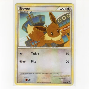 Pokémon TCG Eevee 47/90 HGSS Unerschrocken Regular Common Karte EN-LP 2010 - Bild 1 von 3
