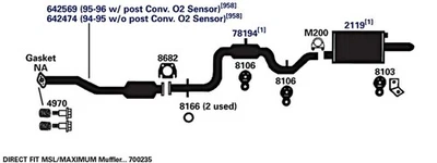 Junta de brida de tubo de escape para Honda Accord 2010-2012 2,4 L L4 GAS DOHC Foto 1 de 4