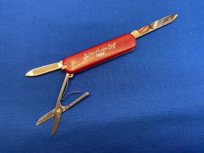 Victorinox Swiss Army Ambassador Folding Pocket Knife St Mary Lodge Staff 1996 - Image 1 of 4