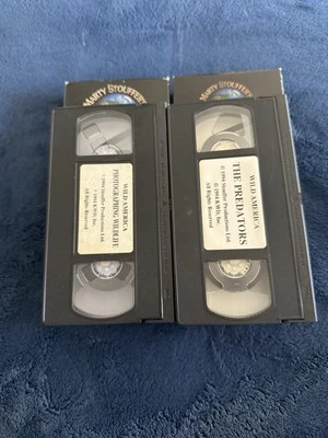 Wild American Set (2 VHS) The Predators & Photographing Wildlife Good Condition - Image 1 of 3