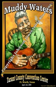  Muddy Waters Poster von Cadillac Johnson - Bild 1 von 1
