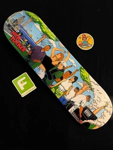 RARE SIGNED Nick Tucker Primitive BBQ Party LA Cookout Skateboard Deck AUTOGRAPH - Picture 1 of 7
