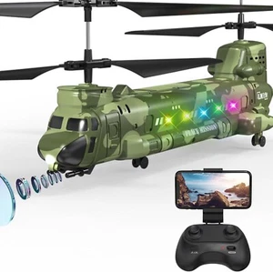 Chinook RC Helicopter, Military Transportation Airplan with Camera for Military - Picture 1 of 7