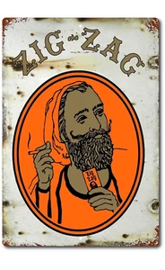 US Vintage Retro Tin Sign door Wall Decor Metal Bar Pub Poster Zig Zag 4:20 - Picture 1 of 5
