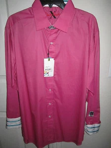 NWT ROBERT GRAHAM X COLLECTION SHIRT XL-LONG SLEEVE- MAGENTA? - RETAILS $178. - Picture 1 of 5