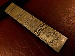 Handmade Damascus Steel Billet-Bar-Razor-Knife Making Supplies-Annealed-178x31mm