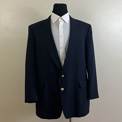 Eagle Clothes 48R USA Navy Blue Gold Button Men's Suit Jacket 079 - Изображение 1 из 4