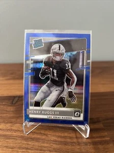 Henry Ruggs 2020 Donruss Optic Rated Rookie Blue Hyper Prizm Holo Raiders RC - Bild 1 von 2