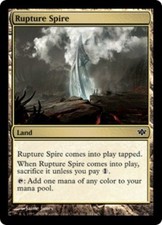 1x Rupture Spire - Foil LP, English MTG Conflux