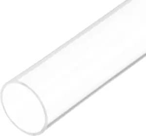 12" Clear Plastic Rigid Pipe 44Mm X 50Mm(1 3/4" X 2") Acrylic Tube round Polycar - Picture 1 of 12