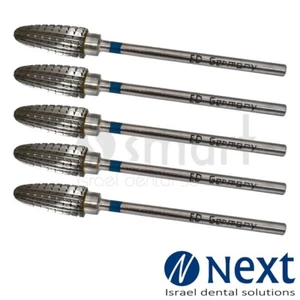 Lote de 5 cortadores de carburo de laboratorio dental Bur Alemania tungsteno premium acrílico suave 2 - Imagen 1 de 3