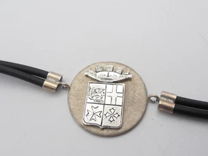 Marina Military Italian: Armband Silber 925 und Kautschuk - Bettelarmband - Bild 1 von 5