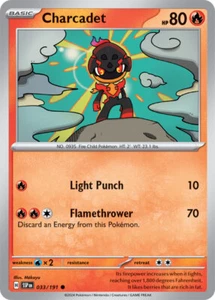 x4 Charcadet - 033/191 - Common Pokemon SV08 Surging Sparks M/NM - Picture 1 of 1