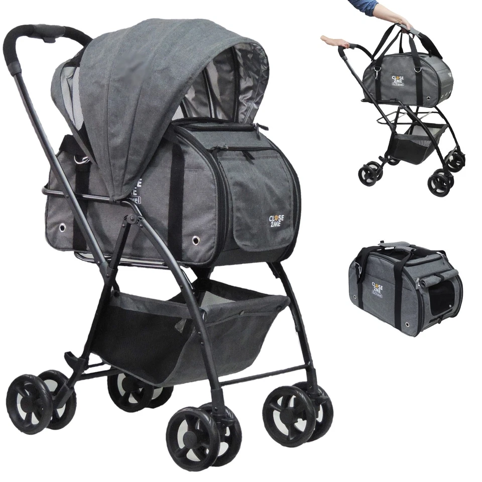 Close2Me EzTravel Haustier-Transporttasche mit klappbarem Fahrgestell - Bild 1 von 4