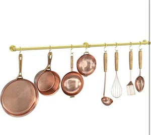 ROTHLEY 39.4 Inch Stainless Steel Wall Mounted Hanging Pot and Pan Rack with ... - Picture 1 of 9