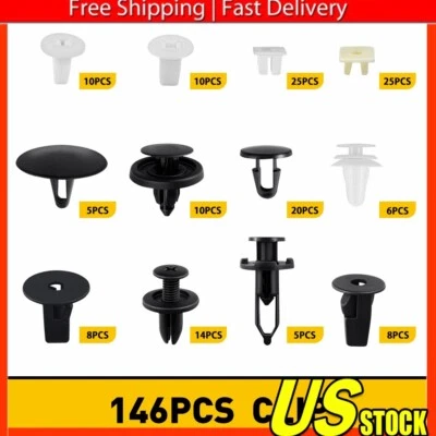 146x Para Toyota Guardabarros Capó Parachoques Borde Panel Puerta Clip Retenedor Sujetador P Foto 1 de 4