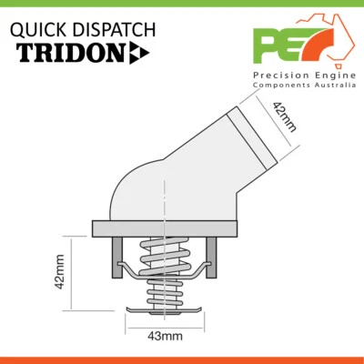 Nuevo *TRIDON* Termostato Estándar para Mercedes Benz SLK32 AMG Kompressor Foto 1 de 4