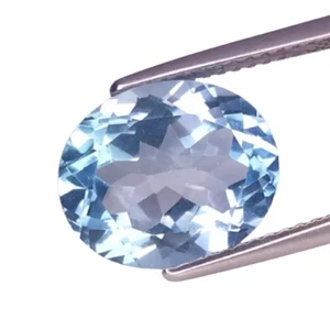 5.61 cts sky Blue natural topaz oval shape loose gemstones see video - Picture 1 of 2