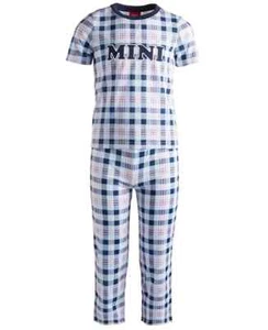 Family Pajamas Kids Mini Mix It Plaid Pajama Set, XS (4/5) - Picture 1 of 3