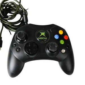 XBOX Controller S Genuine Microsoft X08-69873 Black Wired Original - TESTED - Picture 1 of 3
