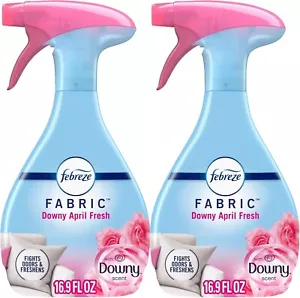 Febreze Odor-Fighting Fabric Refresher, Downy April Fresh, 16.9 Fl Oz, Pack of 2 - Picture 1 of 7