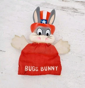 Vintage 1978 Bugs Bunny Uncle Sam Patriotic Finger Puppet Toy - Picture 1 of 5