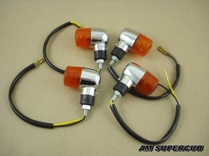 HONDA Z50 MONKEY CHALY DAX CF50 CF70 CT70 ST50 ST70 TURN SIGNAL 4 Pcs. 6 Volt - Picture 1 of 7