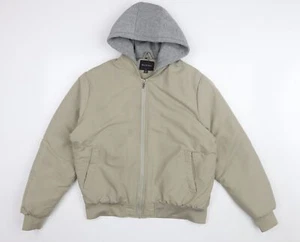 Brave Soul Women's Beige Hooded Bomber Jacket S - Picture 1 of 12
