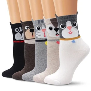 Colorful Cute Animal Design Patterned Women's Casual Cotton Socks SD-160521B/... - Picture 1 of 7