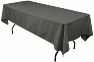 Premium Polyester Rectangular Tablecloth – 60"x108" for Weddings & Events - Picture 1 of 43