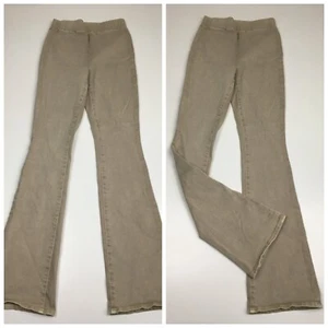 NWOT L'AGENCE Taupe/Beige Pull On Flare Leg Cotton Stretch Jeans Womens sz XS - Picture 1 of 8