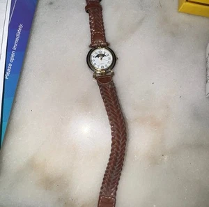 Avon Women Moon Phase Brown Leather Quartz Watch - Picture 1 of 6