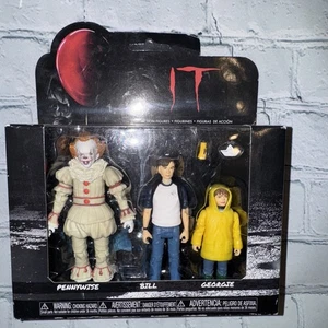 IT 3-Pack Pennywise Bill & Georgie Horror Action Figures Set 2 Funko RARE NEW  - Picture 1 of 7