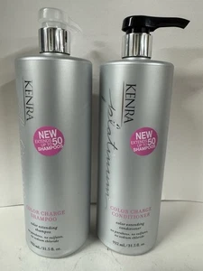 KENRA PLATINUM COLOR CHARGE SHAMPOO & CONDITIONER LITER DUO SET - 31.5oz ea - Picture 1 of 3