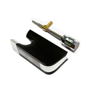 4/4 Cello Bow Ebony Frog Inlaid  Abalone Silver Fitting Frog Button All New - Picture 1 of 1