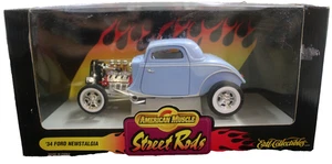 Ertl 1934 Ford Newstalgia Street Rods American Muscle 1/18 Scale Diecast Blue - Picture 1 of 8