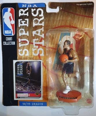 Figura Super Stars 1998 Upper Deck Mattel Allen Iverson - Figura y tarjeta selladas Foto 1 de 4