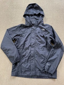 Boys $70 Black North Face HyVent Rain Jacket Lg 14/16 Fits Like 12 - Picture 1 of 7