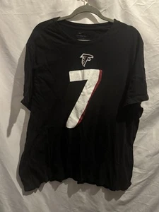 Bijan Robinson Atlanta Falcons NFL XXL Nike Tee Black Shirt Jersey Tight End #7 - Picture 1 of 5