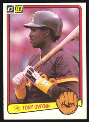 Tarjeta de novato Topps Tony Gwynn RC #598 1983 EXCELENTE a casi nueva San Diego Padres Salón de la fama Foto 1 de 2