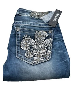 Miss Me Damen Mid Rise Skinny Stretch Denim Slim Fit Jeans 28x30 - Bild 1 von 2