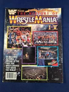Revista WWF WWE The History Of Wrestlemania I-V Hulk Hogan Snake Million Hart - Imagen 1 de 6