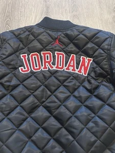 Jordan Black Youth Bomber Jacket Size Large 12-13years Color Black - Picture 1 of 6