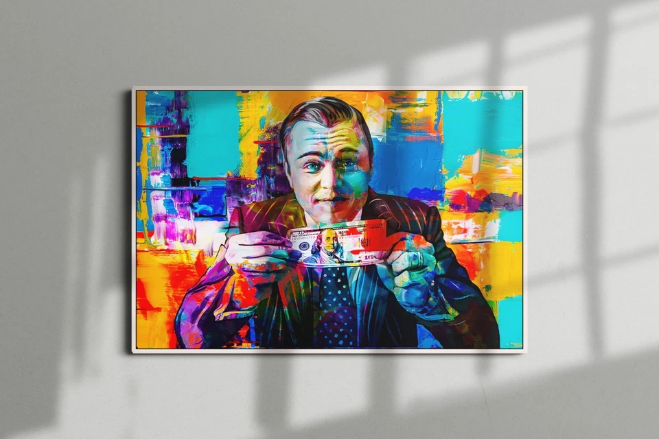 Wolf of Wall Street Money Poster or Canvas - Wolf of Wall Street Wall Art - Image 1 of 4