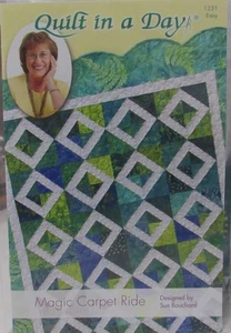 MAGIC CARPET RIDE Eleanor Burns Quilt in a Day EASY Quilting Pattern S Bouchard - Picture 1 of 2
