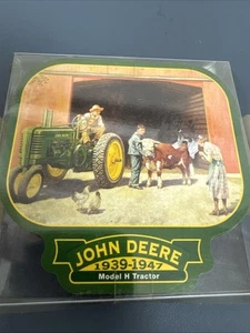 Vintage Set Of 4 John Deere Tractor Promotional Coasters Model A Model H NIB - Picture 1 of 3