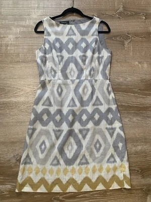 LAFAYETTE 148 Linen Sleeveless DRESS sz 6 Sheath Knee Length wedding workwear  - Image 1 of 4