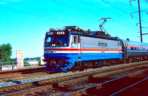 ORIGINAL KODACHROME SLIDE AMTRAK AEM-7 #904 SEPTEMBER 1980 - Picture 1 of 1